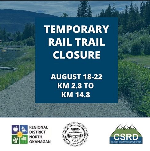 FIVE-DAY CLOSURE FOR RAIL TRAIL SECTION ALONG MARA LAKE
